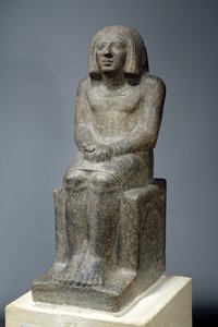 Staty av Ankh, präst av Horus, tidig dynastisk period (diorit)